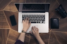 person using MacBook Pro