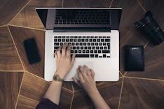 person using MacBook Pro