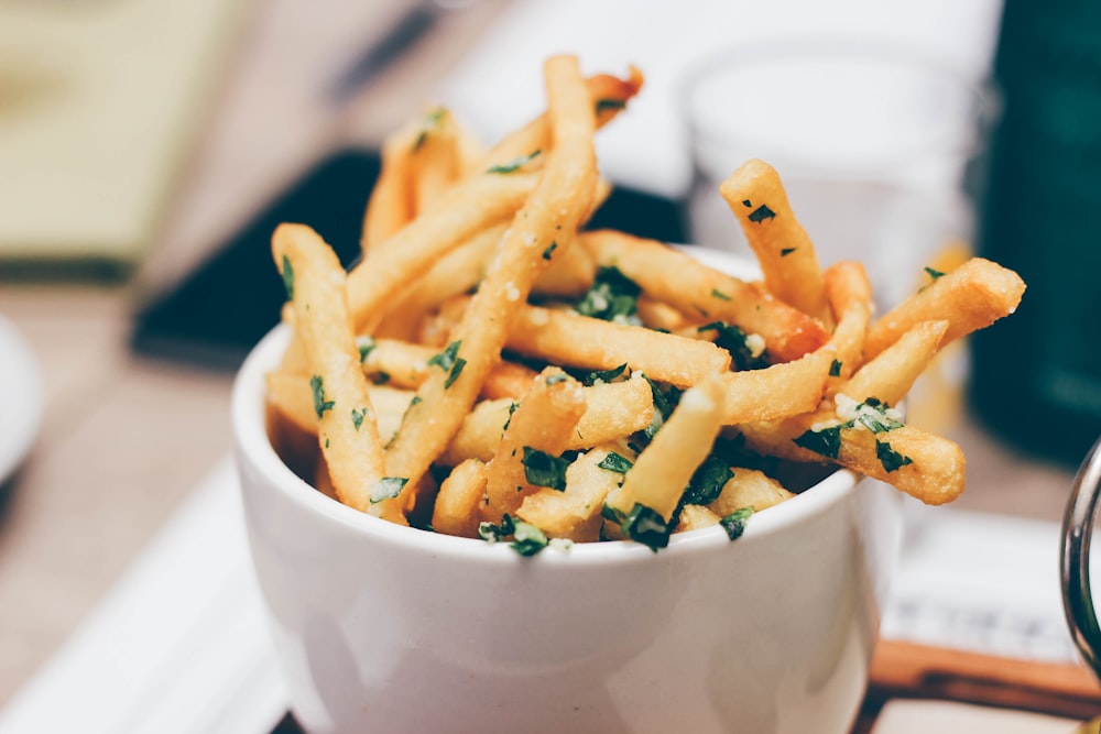French fries in bowl