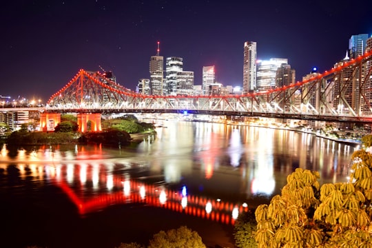 orange and black bridge in Wilson Outlook Reserve Australia