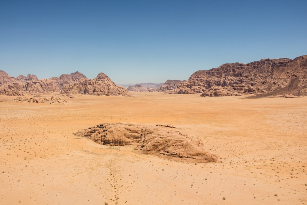사막 사진의 풍경