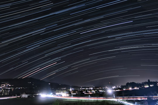 time lapse photography of city lights during night time in Seeham Austria