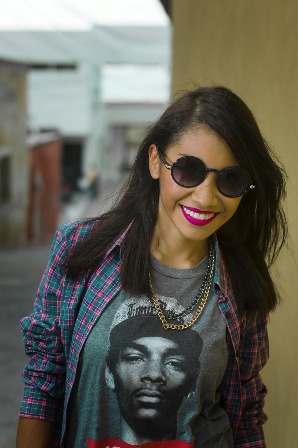 selective focus photo of woman wearing sunglasses