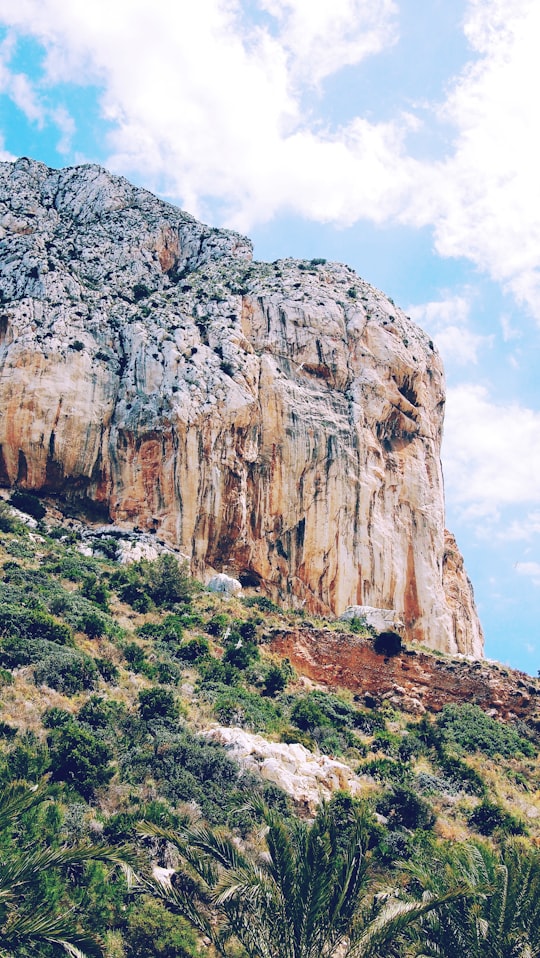 landscape photography of mountain in Calp Spain