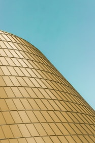 architectural photography of brown building