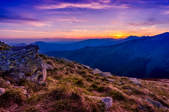 landscape photo of mountains during golden hour in Monte Bregagno Italy