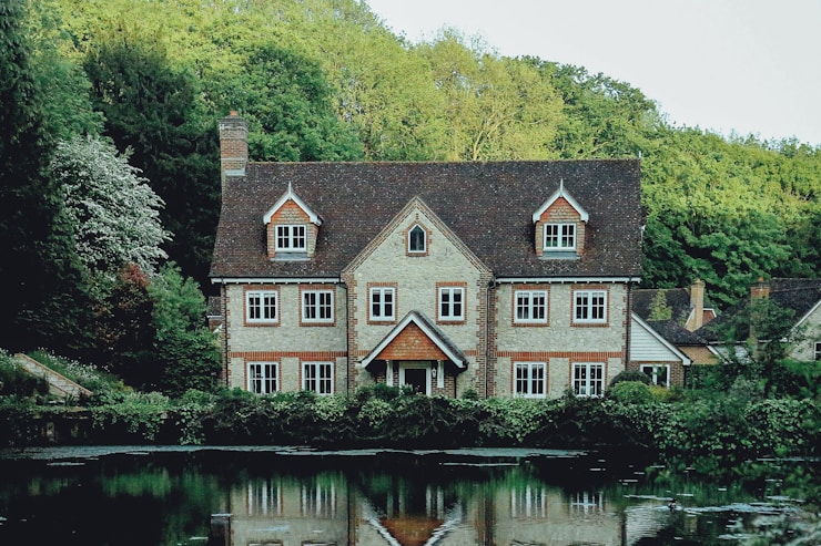 Elegant brick house in London