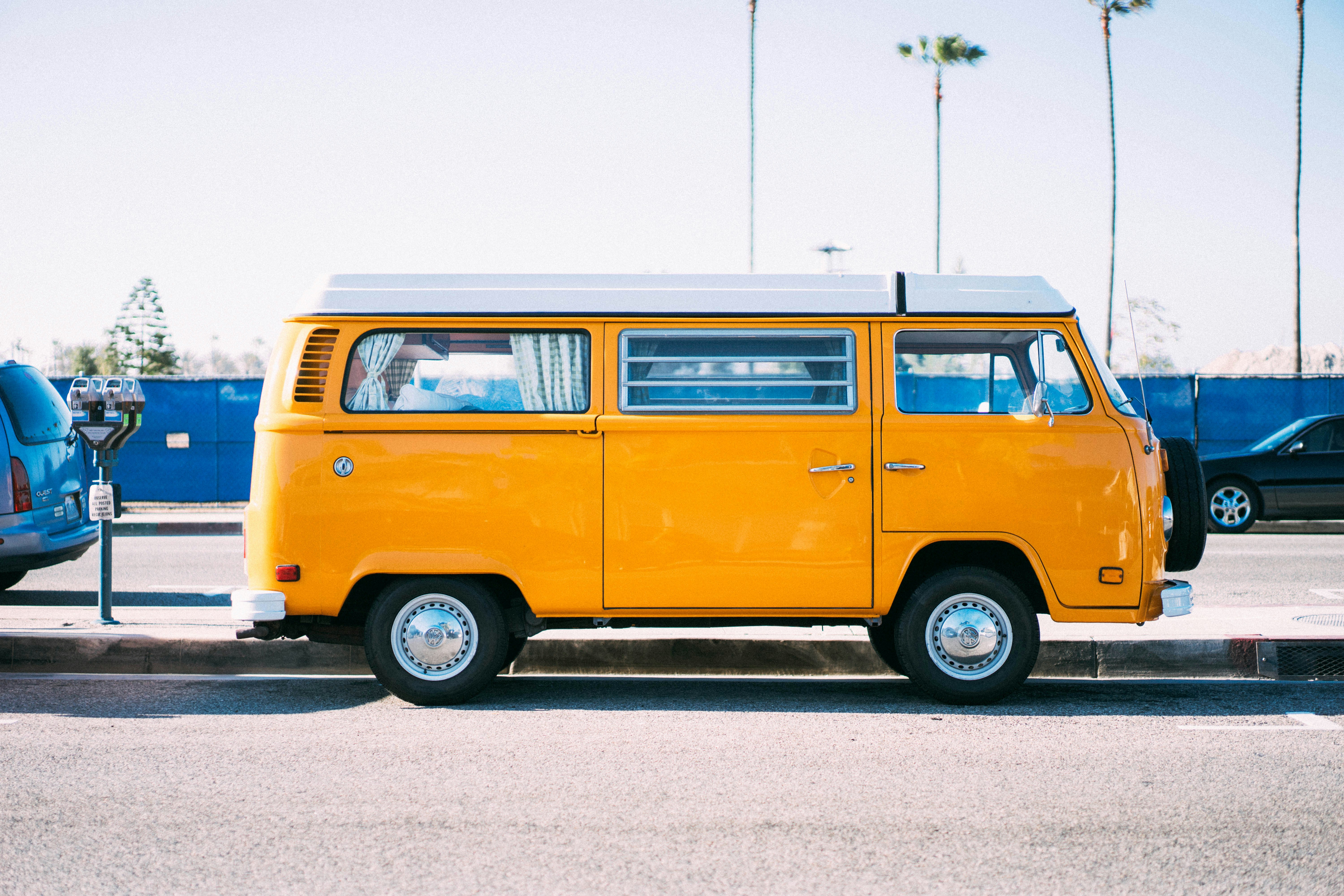 orange minivan