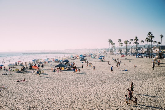 people on seashore during daytime in Santa Monica Beach United States