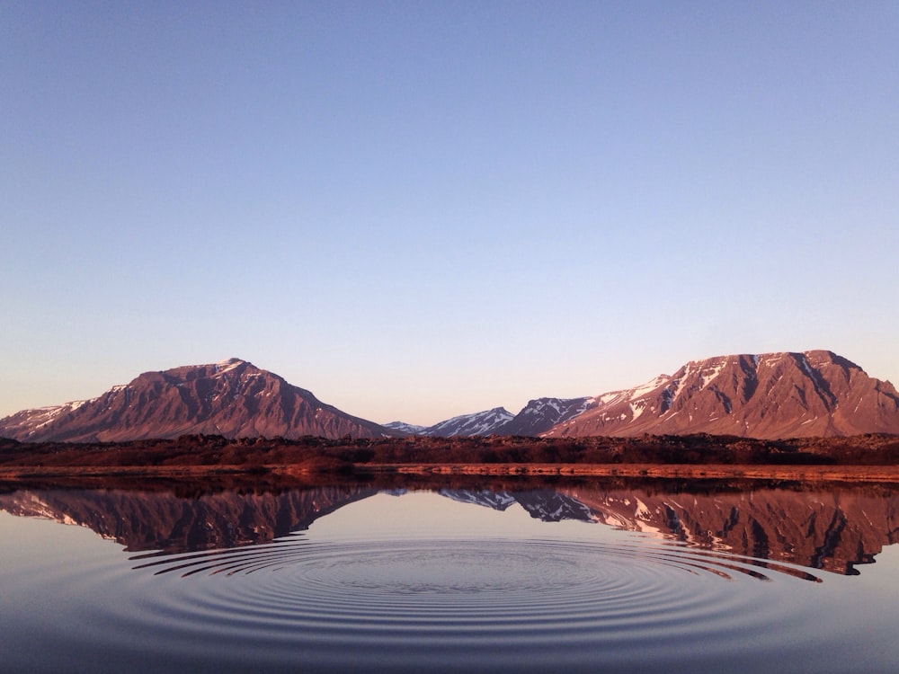 landscape photography of mountain