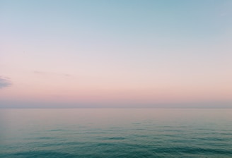 ocean during sunset