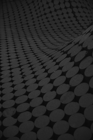 black and gray dotted surface