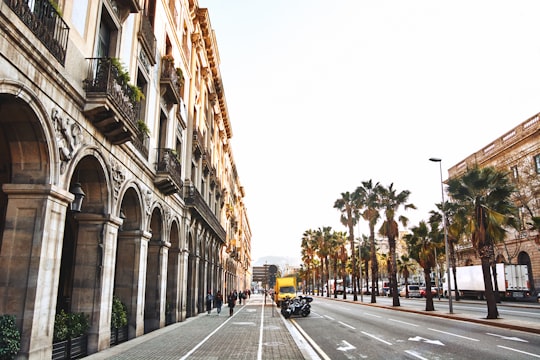 architectural photography of concrete structures in Passeig d'Isabel II Spain