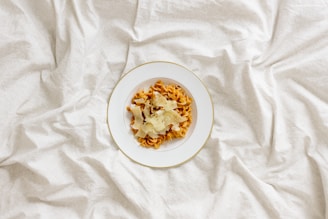 pasta with sauce on plate