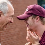 two man laughing at each other