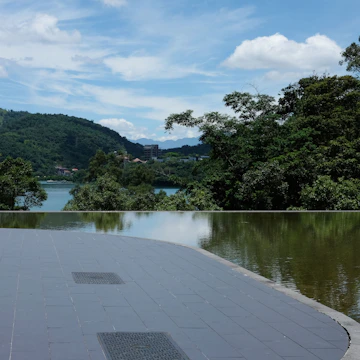 A serene puzzle game interface featuring nature-themed tiles and calming colors.