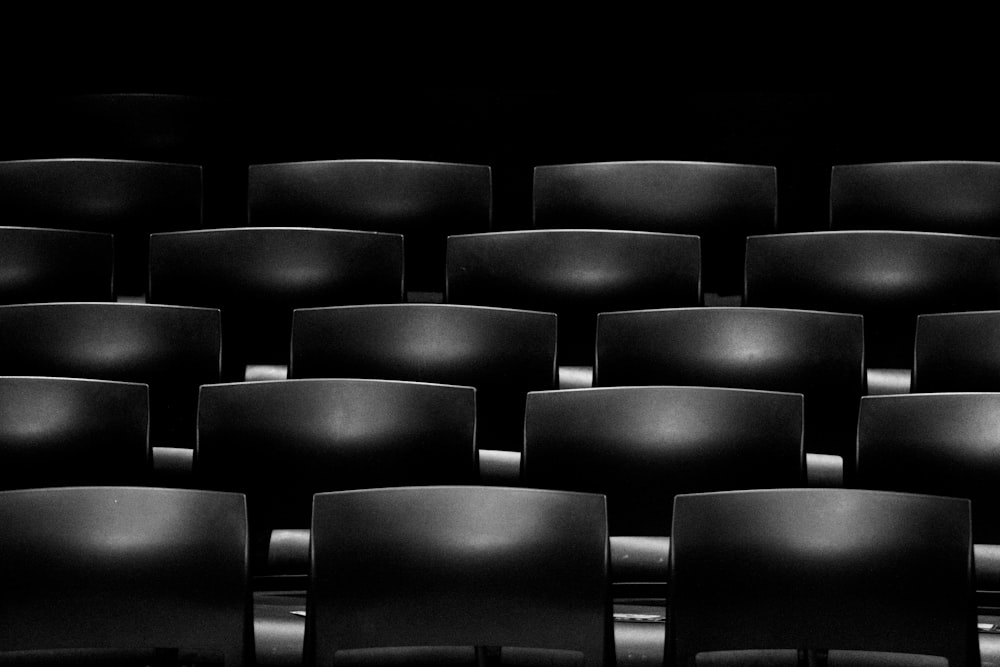 gray cinema chair formation