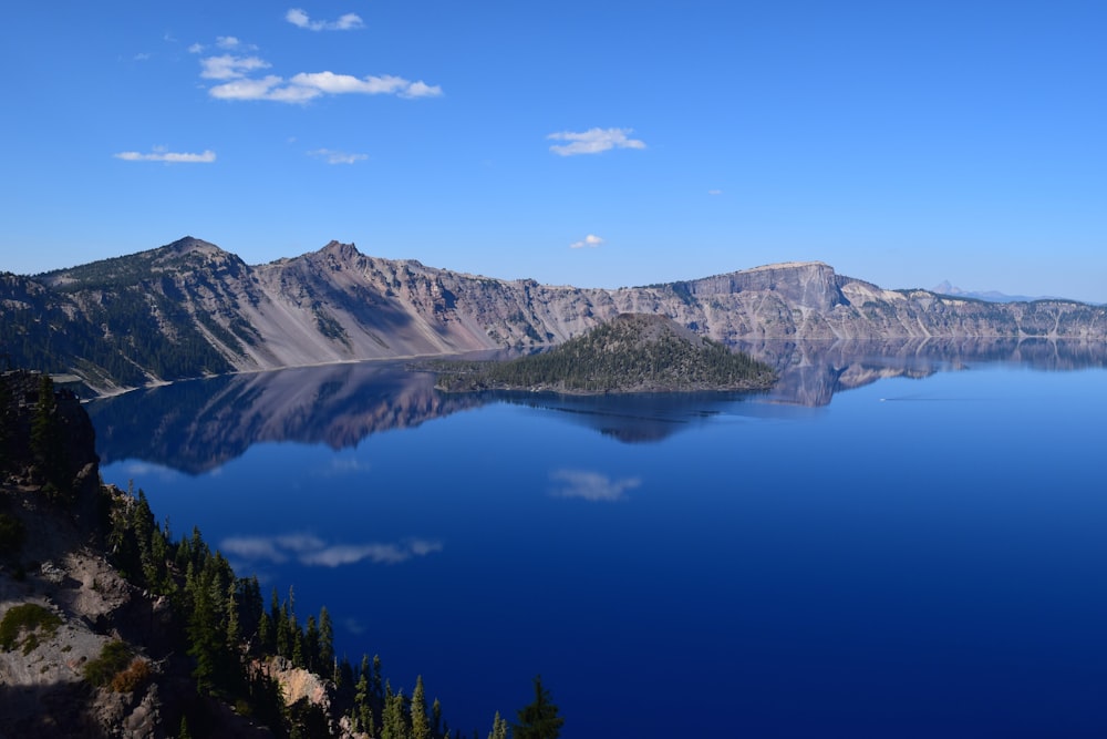 aerial photography of body of water