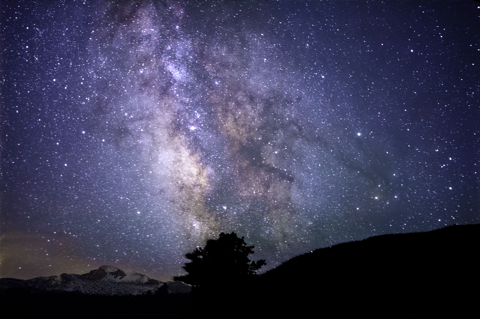 A clear night sky