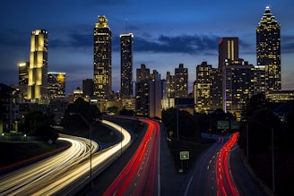 city building during night
