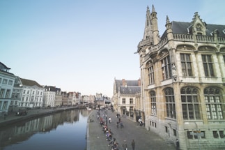A serene European cityscape showcasing historic architecture and vibrant streets.