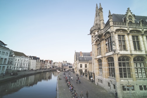 A serene European cityscape showcasing historic architecture and vibrant streets.