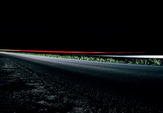 black concrete road