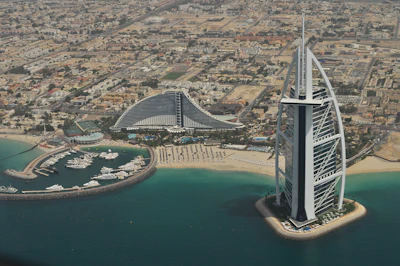 The sail-shaped Burj Al Arab, Dubai