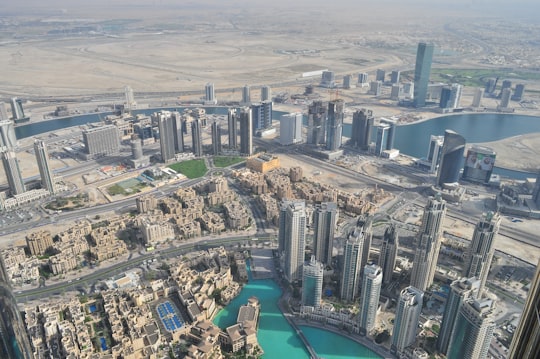 top view of buildings in Burj Khalifa United Arab Emirates