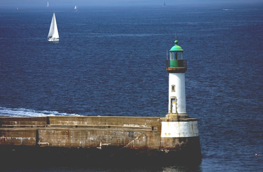 lighthouse near body of water in Groix France