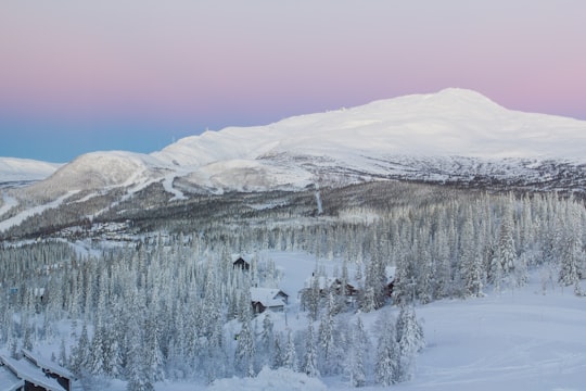 snow-covered mountain in Åre Sweden