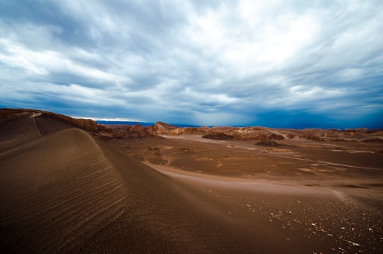 desert under blue sky in Atacama Desert Chile