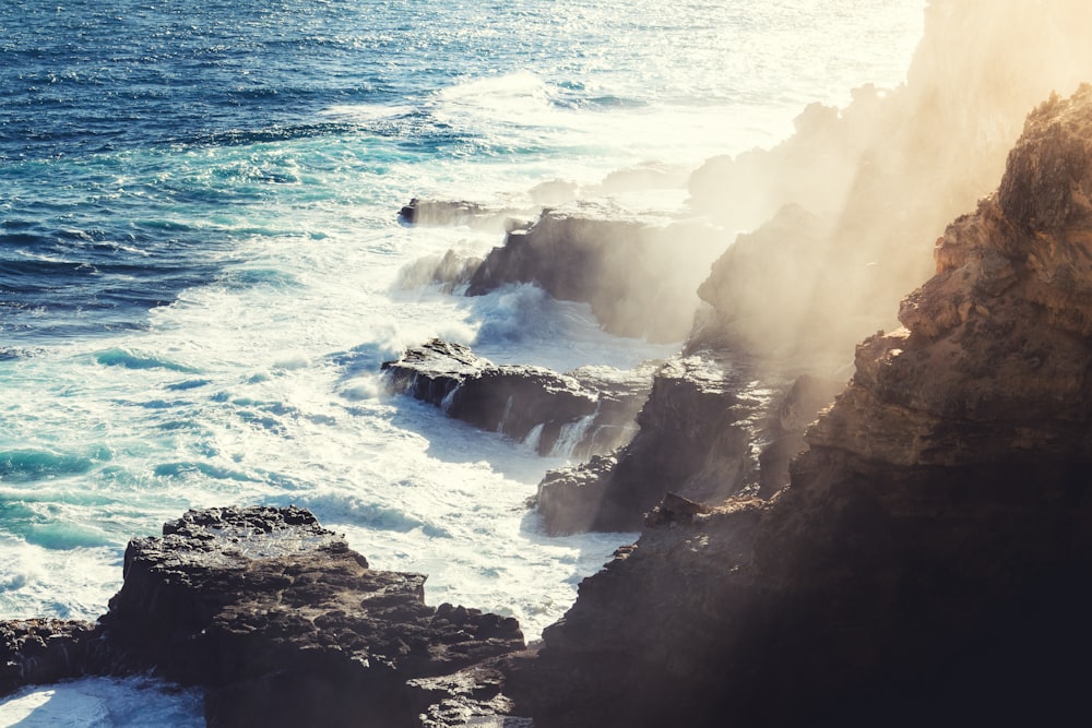 shallow focus photography of ocean