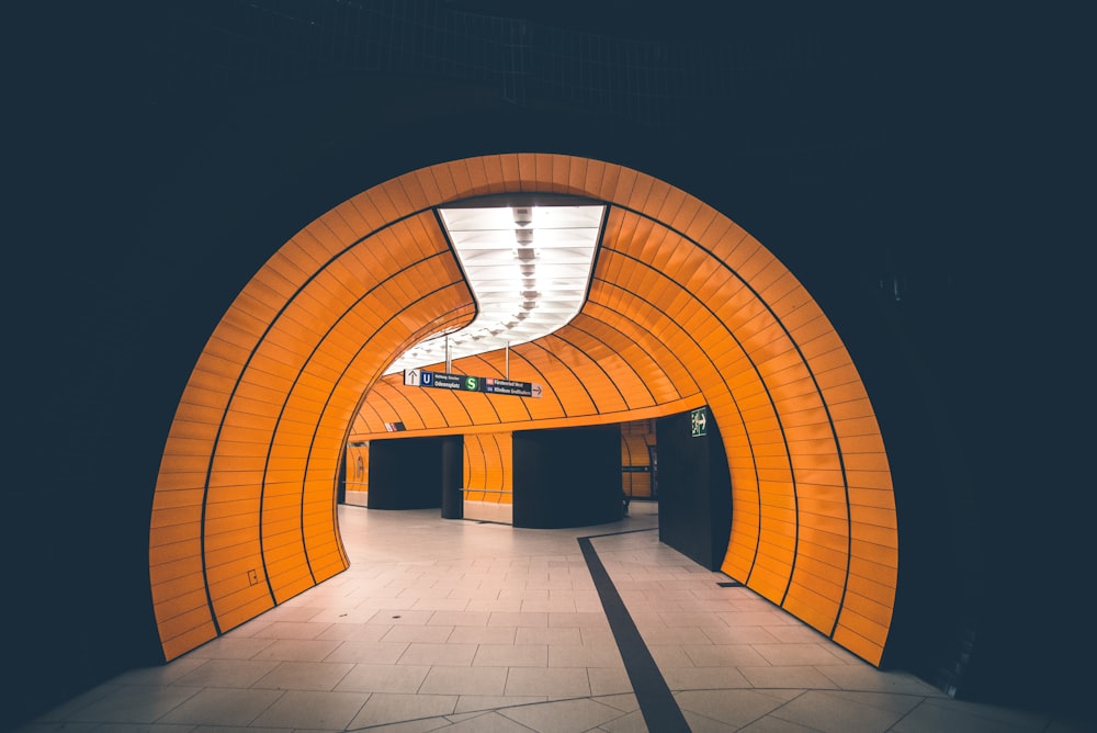 photography of empty tunnel