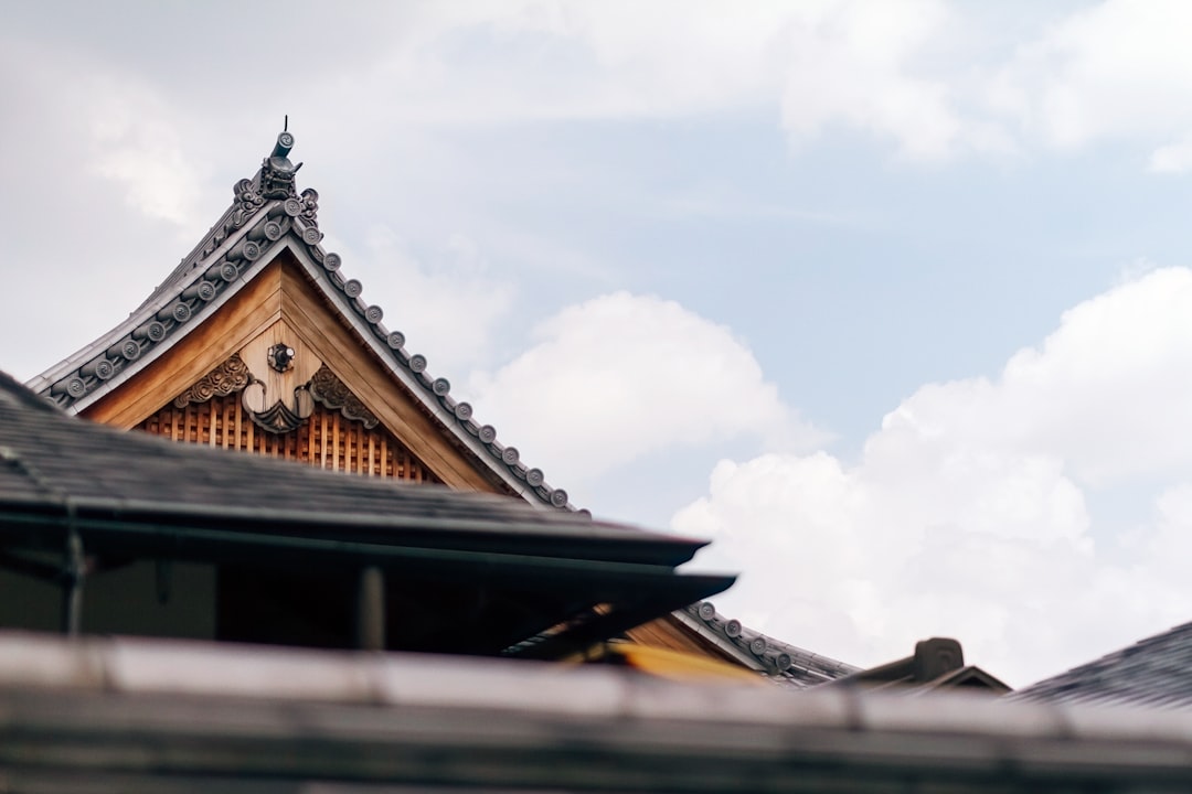 architectural photography of brown temple