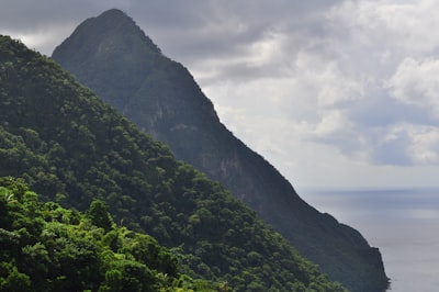 aerial photography of mountains saint patrick google meet background