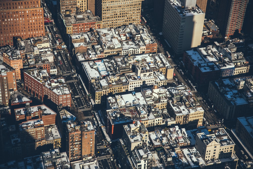 fotografia aérea de edifícios