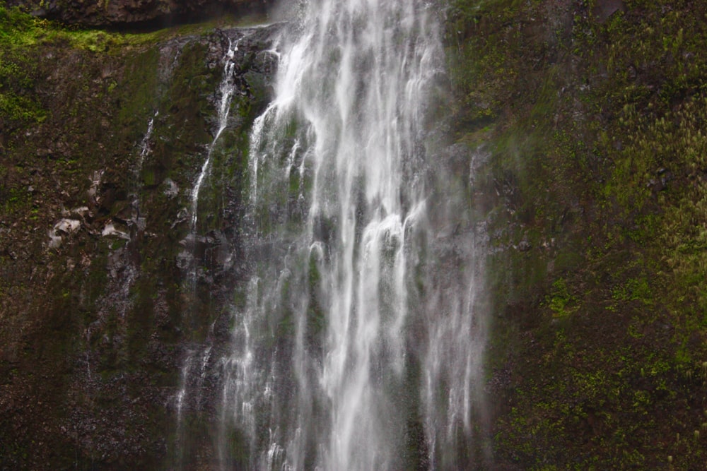 waterfalls close-up photography