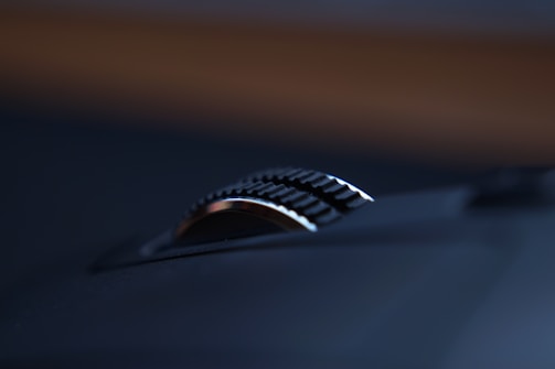 Close-up of smooth scrolling animation on a modern website.