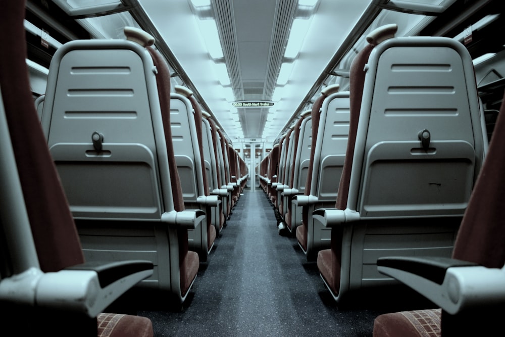 photo of train interior