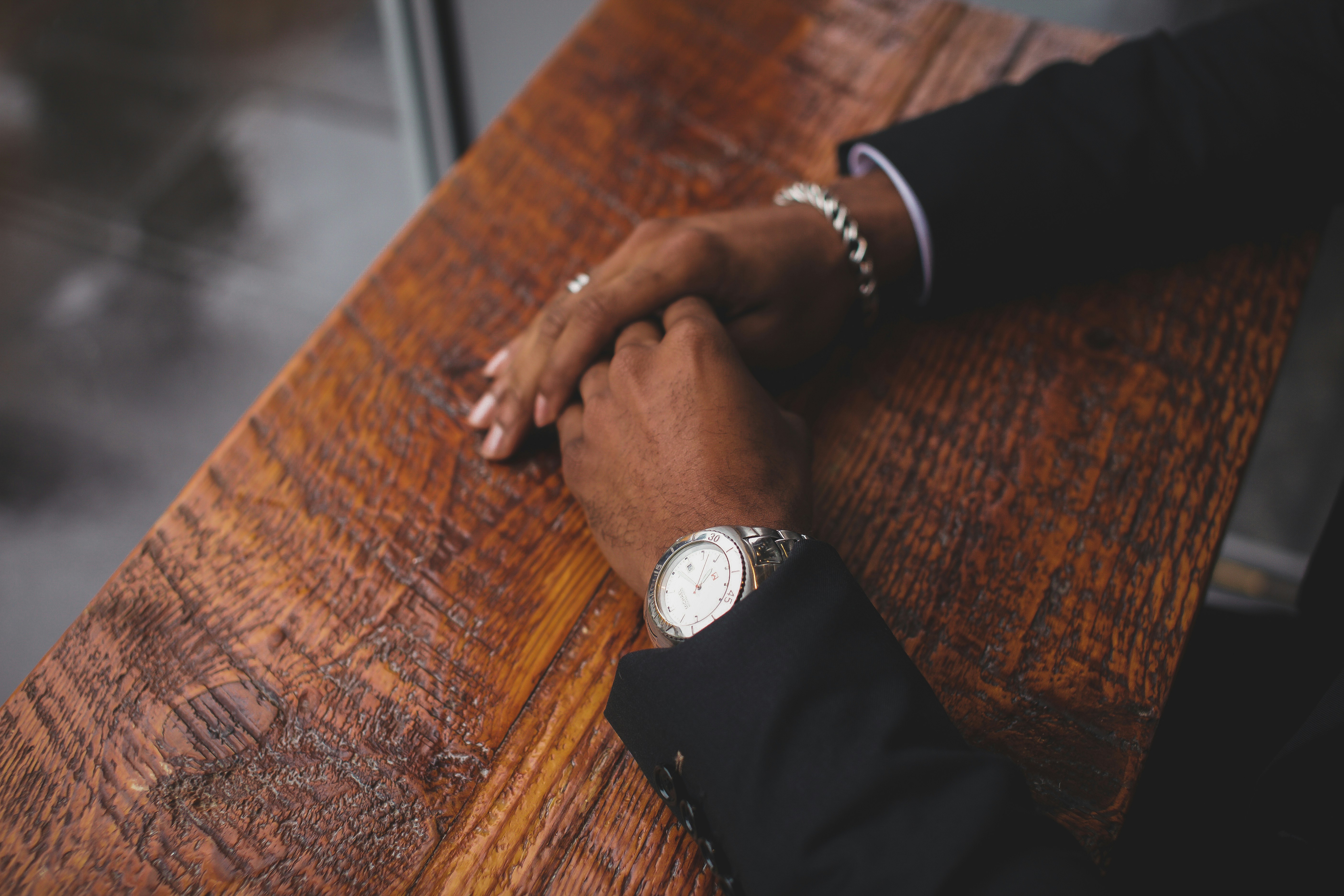 Elegant man’s hands