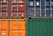 several cargo containers