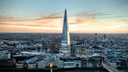 aerial photography of city