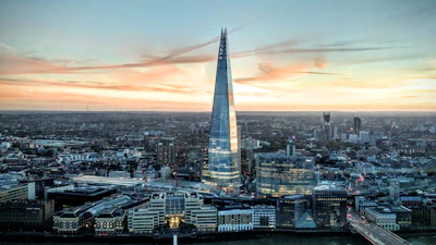 aerial photography of city