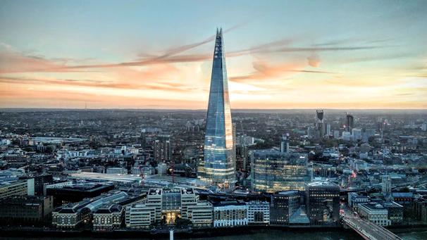 aerial photography of city