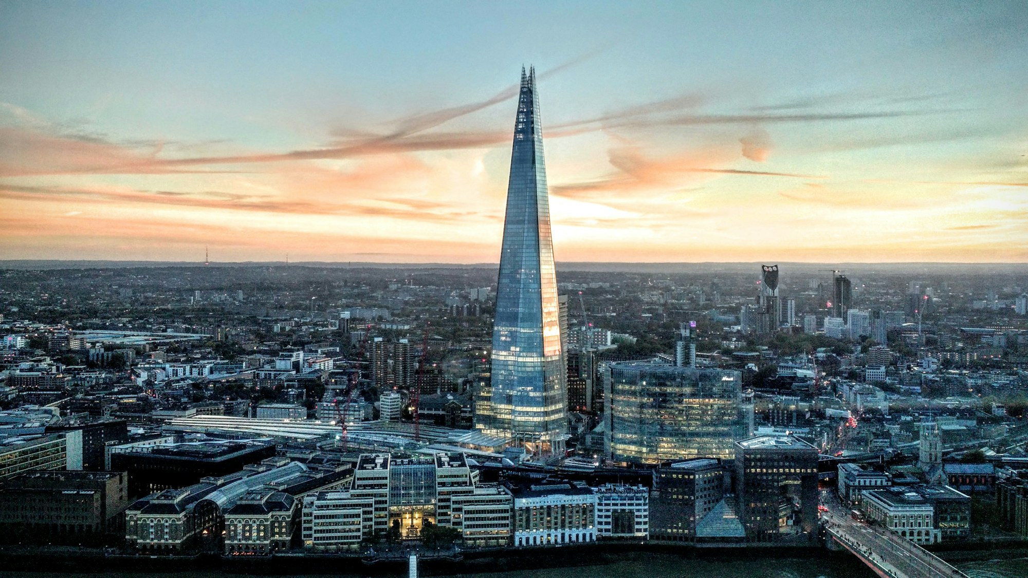 The Shard at sunset