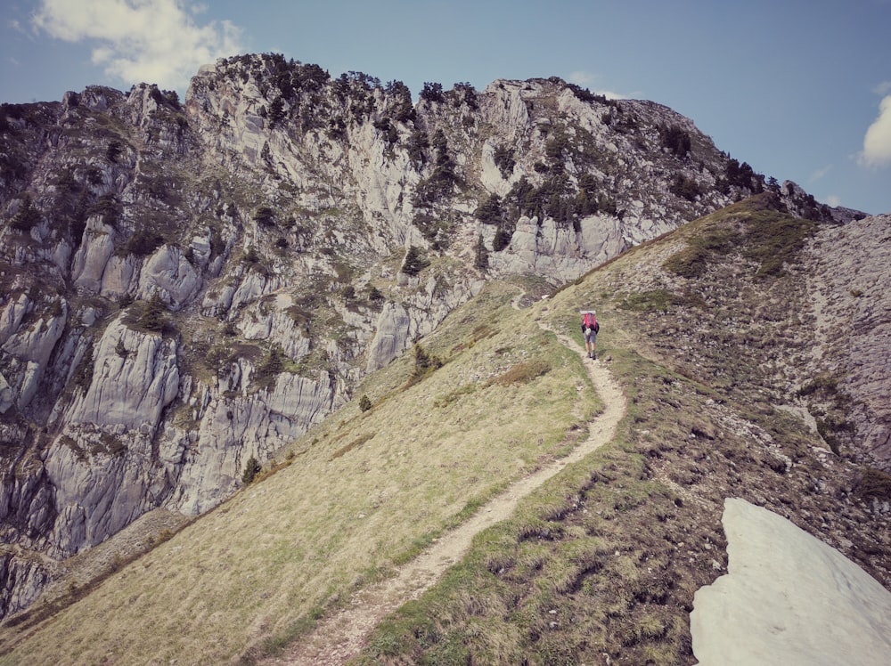 persona in sella alla mountain bike