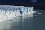 ice cliff near on body of water