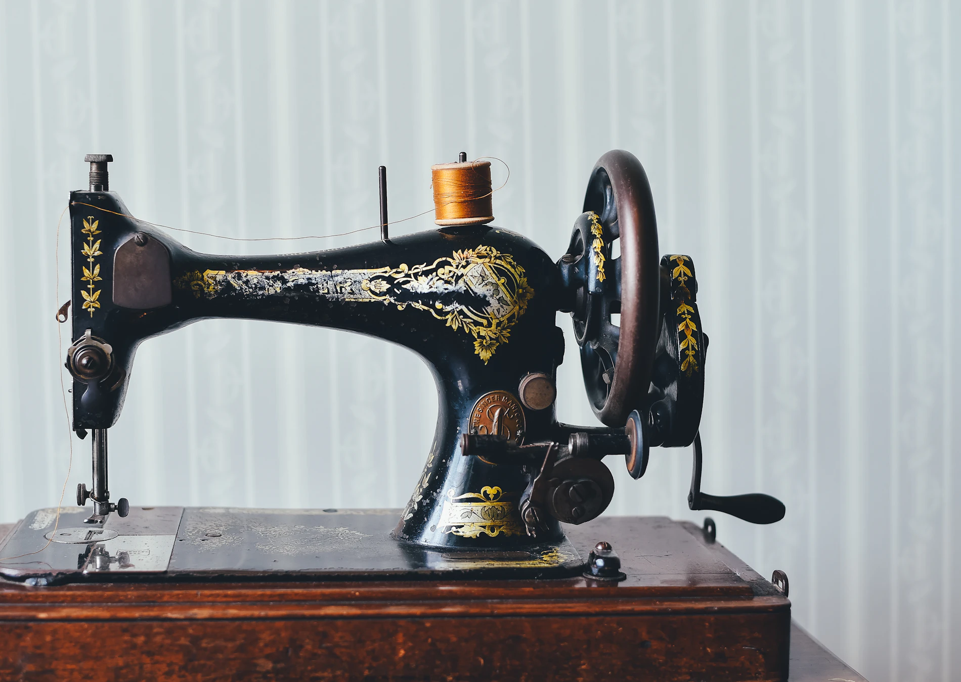 Sewing machine in an atelier