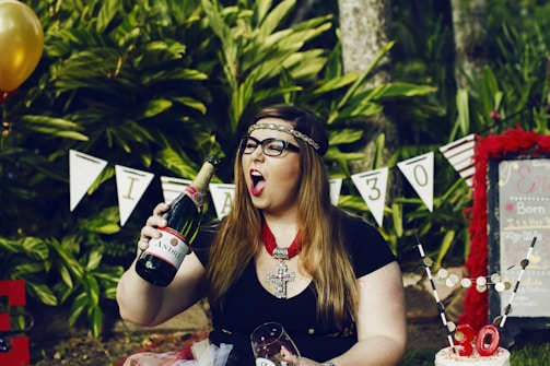 An insurance broker celebrating a milestone with a client.